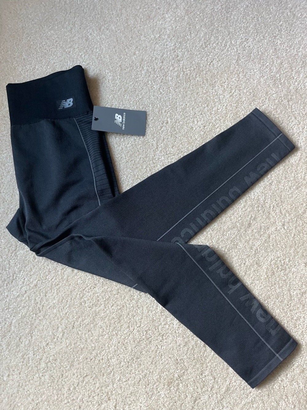 New Balance Black High-Waist Performance Leggings